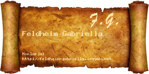 Feldheim Gabriella névjegykártya